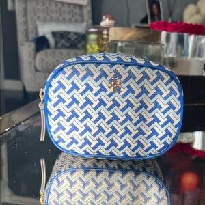 Tory burch Blue and White Patterned Women's Bag